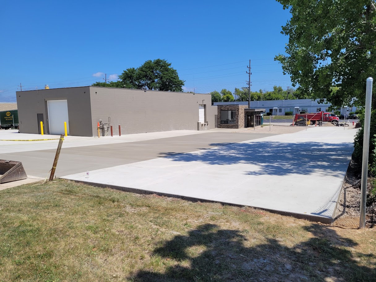 Commercial Parking Lot concrete slab